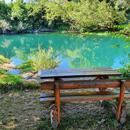 River In Awesome Wonder - Terrace With Riverview Apartment Bihac