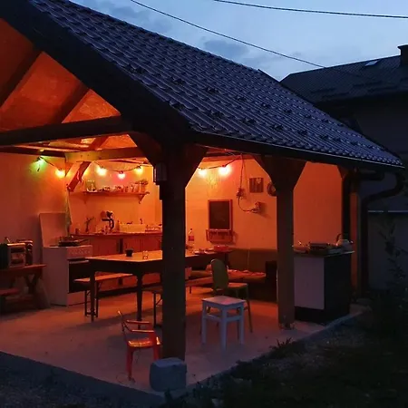 River In Awesome Wonder - Terrace With Riverview Apartment Bihac